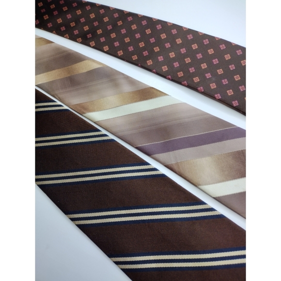 Bundle of 3 silk and silk blend ties - Picture 2 of 9